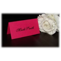 Hot Pink Personalised Place Cards