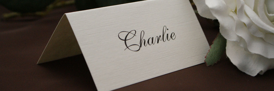 Linen place cards
